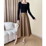 ニットトップス スクエアネック 無地 | Miniministore | 詳細画像9 