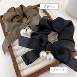 シュシュ ヘアゴム パール リボン 韓国 | Miniministore | 詳細画像2