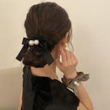 シュシュ ヘアゴム パール リボン 韓国 | Miniministore | 詳細画像3