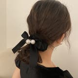 シュシュ ヘアゴム パール リボン 韓国 | Miniministore | 詳細画像5