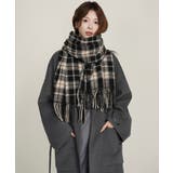 大判マフラー チェック柄 秋冬レディース | Miniministore | 詳細画像4
