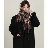 大判マフラー チェック柄 秋冬レディース | Miniministore | 詳細画像5