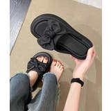 厚底サンダル リボン スリッパサンダル | Miniministore | 詳細画像13 