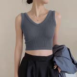 カップ付き タンクトップ ショート丈 | Miniministore | 詳細画像15