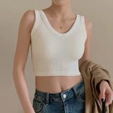 カップ付き タンクトップ ショート丈 | Miniministore | 詳細画像7