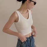 カップ付き タンクトップ ショート丈 | Miniministore | 詳細画像8
