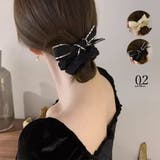 リボンシュシュ キラキラヘアゴム 蝶結び | Miniministore | 詳細画像1