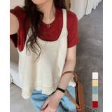 ニットベスト レディース 編み Aライン | Miniministore | 詳細画像1 