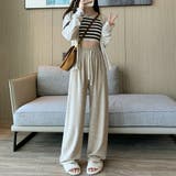 セミワイドパンツ 秋冬ルームウェア 韓国 | Miniministore | 詳細画像9 