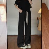 無地ロングパンツ 厚手 脚長パンツ 秋冬 | Miniministore | 詳細画像5