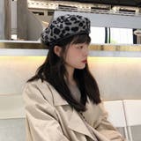 起毛 レオパード柄 ベレー帽 秋冬 | Miniministore | 詳細画像10