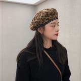 起毛 レオパード柄 ベレー帽 秋冬 | Miniministore | 詳細画像5