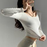 長袖Tシャツ ショート丈 Uネック 韓国 | Miniministore | 詳細画像9
