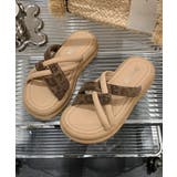 厚底 ミュールサンダル クロスベルト夏靴 | Miniministore | 詳細画像10 