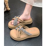 厚底 ミュールサンダル クロスベルト夏靴 | Miniministore | 詳細画像12 