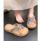 厚底 ミュールサンダル クロスベルト夏靴 | Miniministore | 詳細画像13 