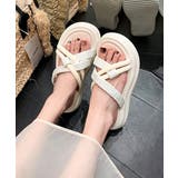 厚底 ミュールサンダル クロスベルト夏靴 | Miniministore | 詳細画像5 