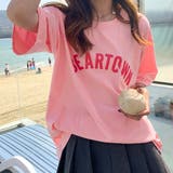 半袖Tシャツ レディース 韓国 英字ロゴ | Miniministore | 詳細画像12 