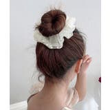 チュールシュシュ パール付きヘアゴム 黒 | Miniministore | 詳細画像3 