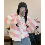 ボーダー柄セーター ニットカーディガン | Miniministore | 詳細画像5 
