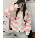 ボーダー柄セーター ニットカーディガン | Miniministore | 詳細画像7 