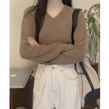 ニットトップス レディース 無地Vネック | Miniministore | 詳細画像10