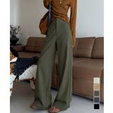 無地ロングパンツ レディース 微フレア | Miniministore | 詳細画像1 
