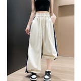 ワイドパンツ 配色 サイドライン 春夏 | Miniministore | 詳細画像5