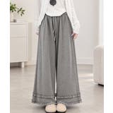 裾フリル ワイドパンツ フリルパンツ | Miniministore | 詳細画像6