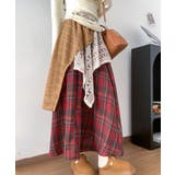 チェック柄 イレヘムスカート レース切替 | Miniministore | 詳細画像4