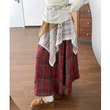 チェック柄 イレヘムスカート レース切替 | Miniministore | 詳細画像5