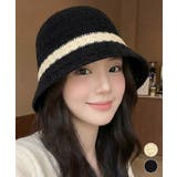 バケットハット 麦わら帽子 レトロ配色 | Miniministore | 詳細画像1 