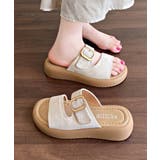 厚底 ミュールサンダル レディース 夏 | Miniministore | 詳細画像2 