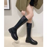 厚底ロングブーツ ジョッキー 韓国風 | Miniministore | 詳細画像3 