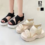 厚底 ニットサンダル レディース | Miniministore | 詳細画像1