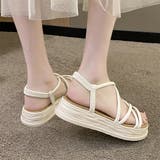 厚底サンダル ストラップ 美脚 韓国 夏 | Miniministore | 詳細画像6