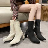 ショートブーツ レディース ミドルヒール | Miniministore | 詳細画像1