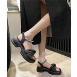 太ヒールサンダル レディース パール付き | Miniministore | 詳細画像2