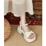 太ヒールサンダル レディース パール付き | Miniministore | 詳細画像8