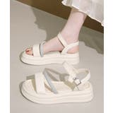 厚底サンダル ラインストーン レディース | Miniministore | 詳細画像8