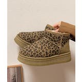 厚底ムートンブーツ レオパード柄 裏起毛 | Miniministore | 詳細画像11 