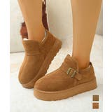 ムートンブーツ 厚底 ショートブーツ 冬 | Miniministore | 詳細画像1 