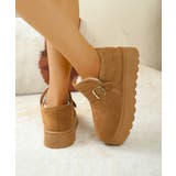 ムートンブーツ 厚底 ショートブーツ 冬 | Miniministore | 詳細画像11 