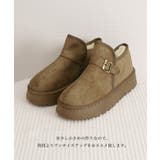 ムートンブーツ 厚底 ショートブーツ 冬 | Miniministore | 詳細画像15 