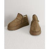 ムートンブーツ 厚底 ショートブーツ 冬 | Miniministore | 詳細画像16 