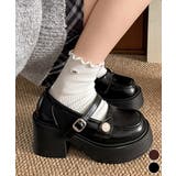 厚底ローファー レディース 太ヒール | Miniministore | 詳細画像1