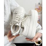 厚底スニーカー ローカット靴 美脚 脚長 | Miniministore | 詳細画像1 