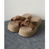 ドット柄 クロスリボン 厚底サンダル美脚 | Miniministore | 詳細画像25 