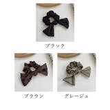 蝶結びヘアゴム シュシュ サテン 3色 | Miniministore | 詳細画像2