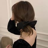 蝶結びヘアゴム シュシュ サテン 3色 | Miniministore | 詳細画像6